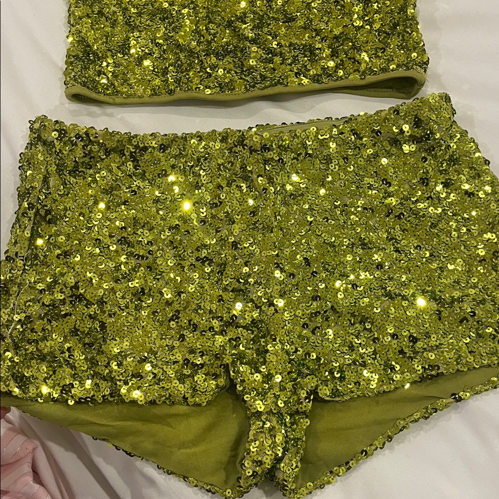 Peppermayo Green Sequin Two-Piece Set - Picture 5 of 5